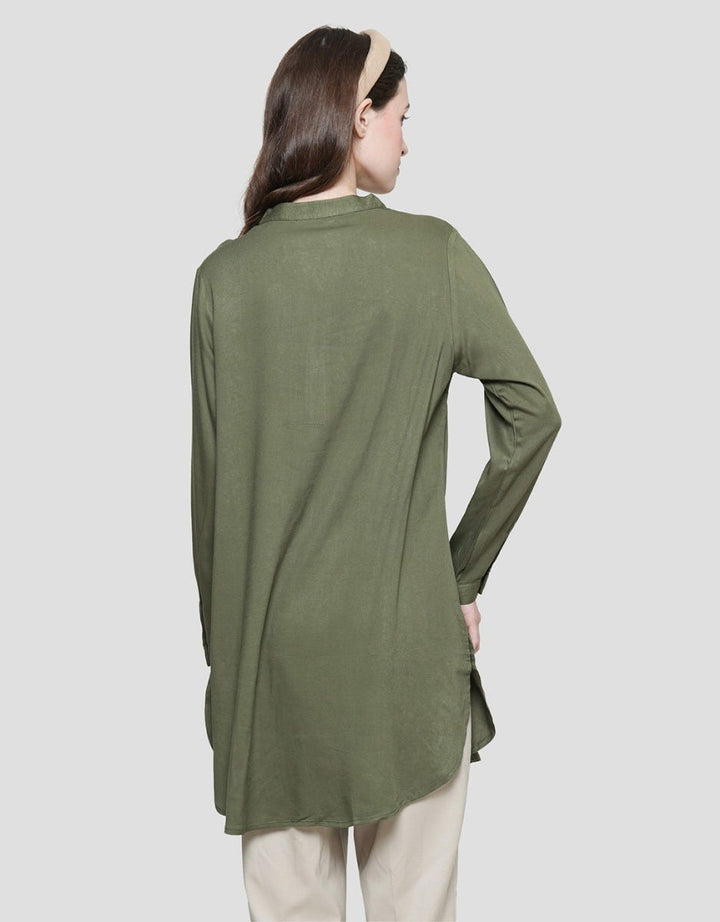 St. Yves Rayon With Skuder Kemeja Wanita