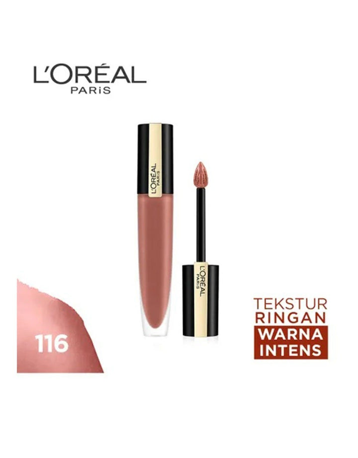 L'Oreal Liquid Lipstick Matte Rouge Signature - 116 Explore