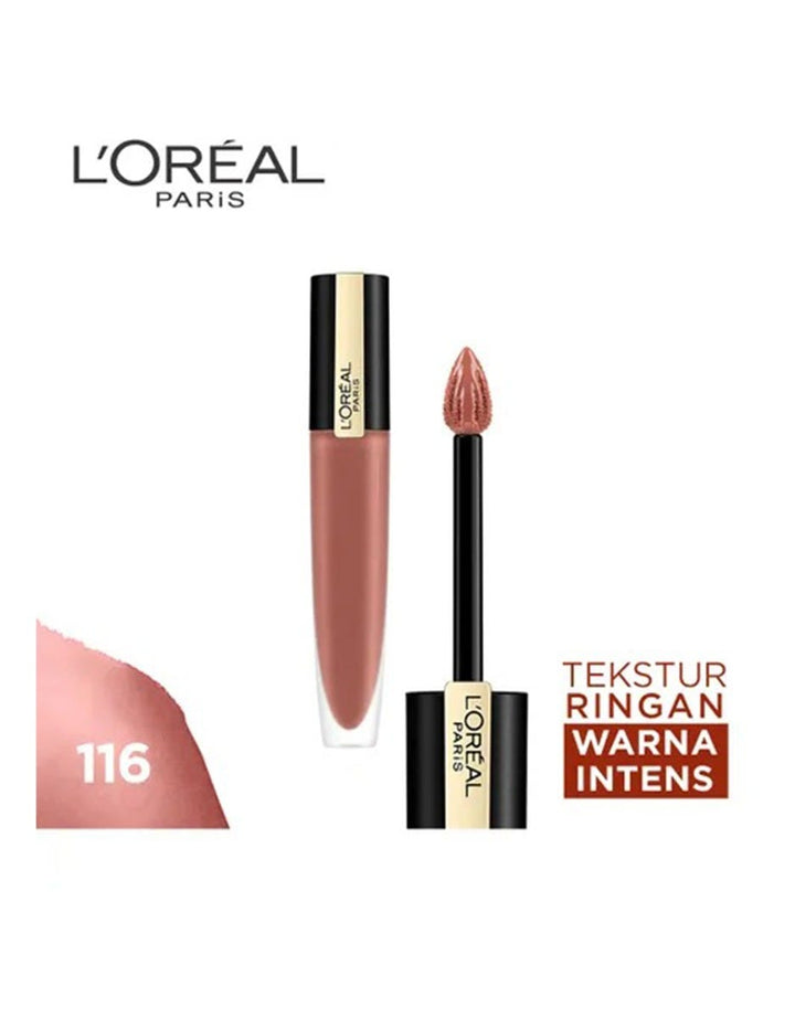 L'Oreal Liquid Lipstick Matte Rouge Signature - 116 Explore