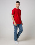 T Zone Pocket Basic Tee Tone On Tone