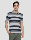 Cole Stripe Print Kaos Polo Pria