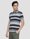 Cole Stripe Print Kaos Polo Pria