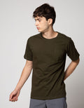 T Zone Pocket Basic Tee Tone On Tone