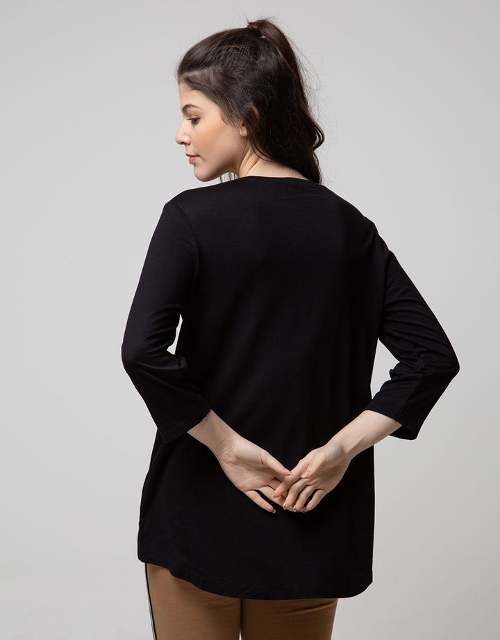 St. Yves 7/8 Sleeve Top Knit Rysp