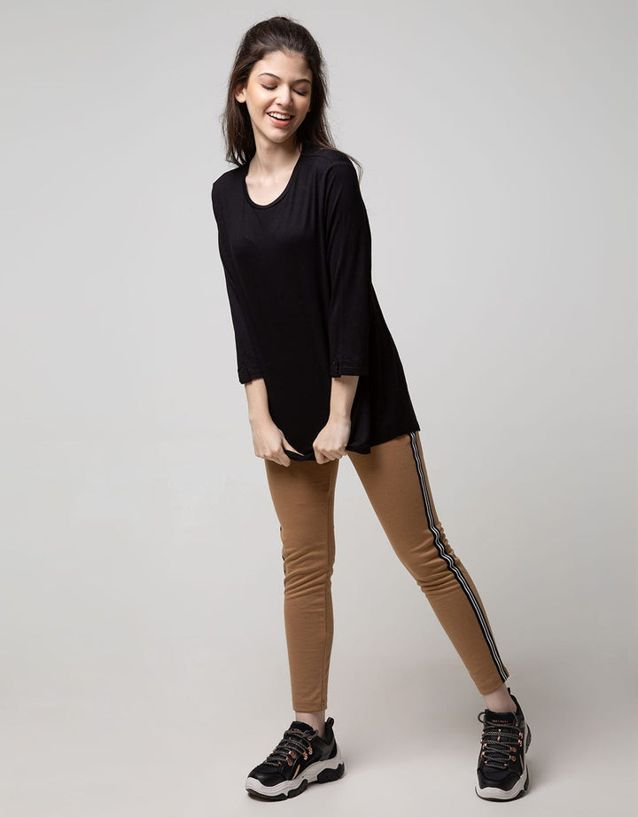 St. Yves 7/8 Sleeve Top Knit Rysp