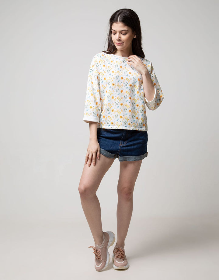 Details Sweatshirt Print Wanita