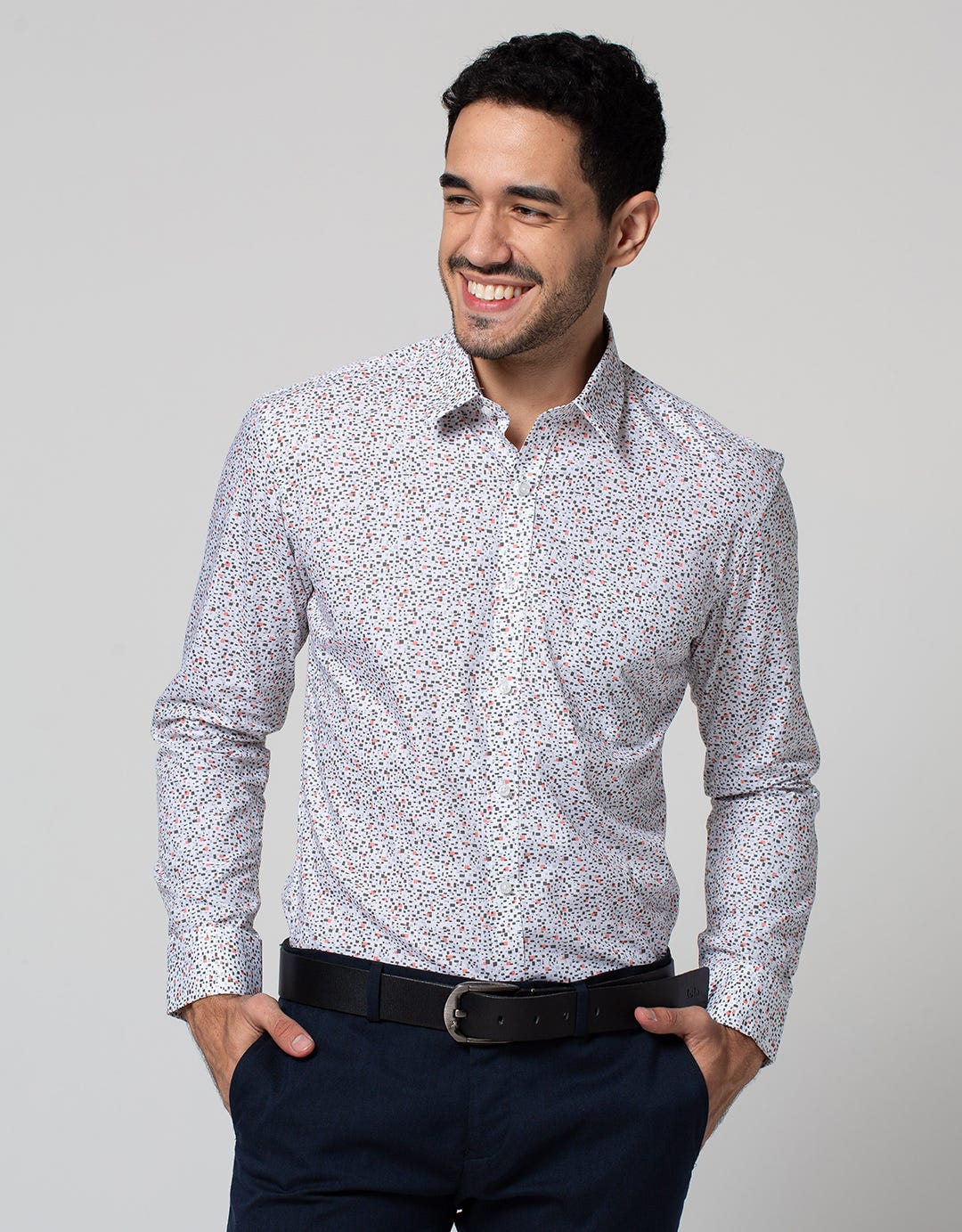 Stanley Adams Long Sleeve Shirt Print Stripe Regular main image 0