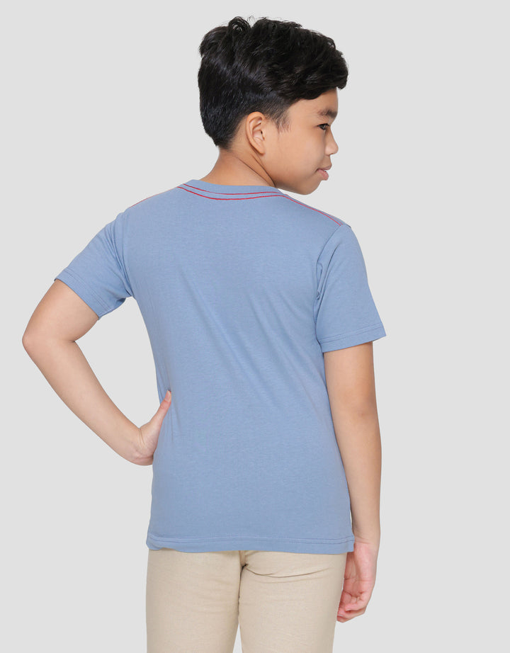 Little M Print Animal Giraffe Kaos Lengan Pendek Anak Laki-laki