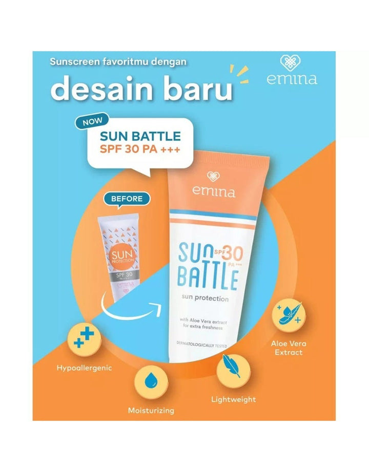 Emina Sun Battle SPF 30 PA+++ 60 ml