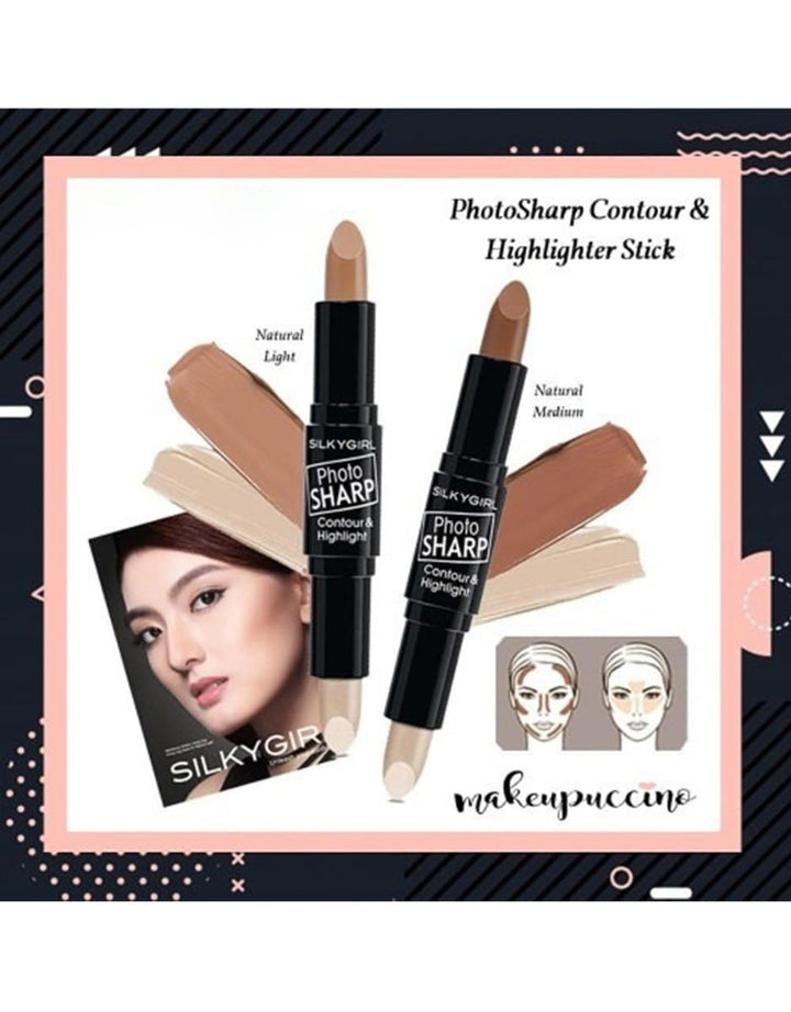 Silkygirl PhotoSharp Contour & Highlight Stick  01 Natural Light