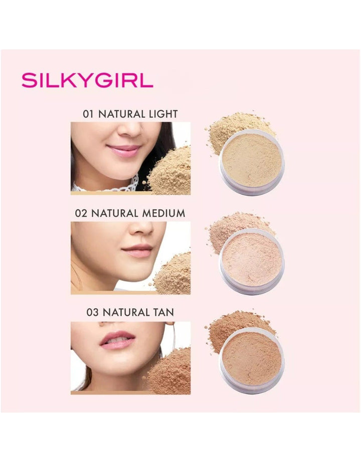 Silkygirl Shine Free Loose Powder