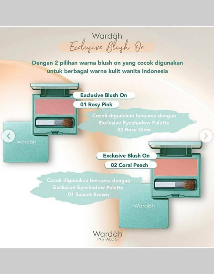 Wardah Exclusive Blush On 6.5 g