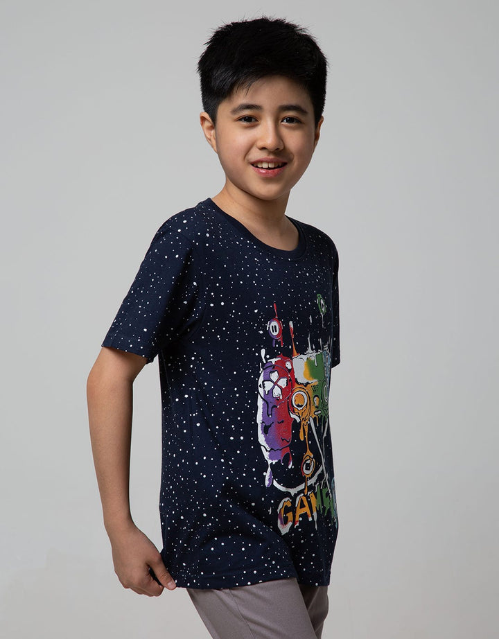 Aero Kids Short Sleeve T-Shirt Fullprintnofloc Regular Old School Gamer