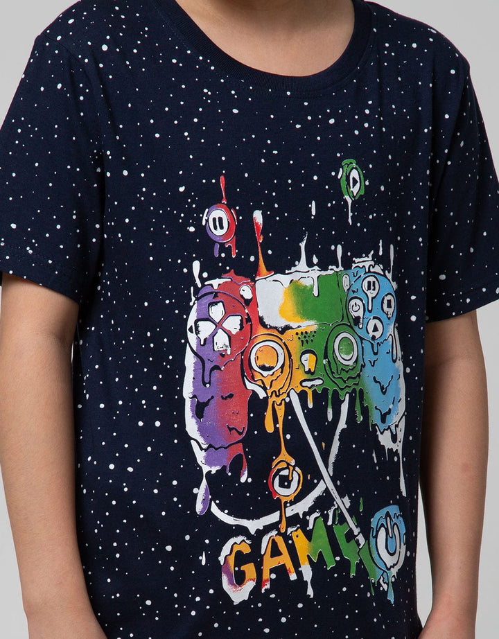 Aero Kids Short Sleeve T-Shirt Fullprintnofloc Regular Old School Gamer