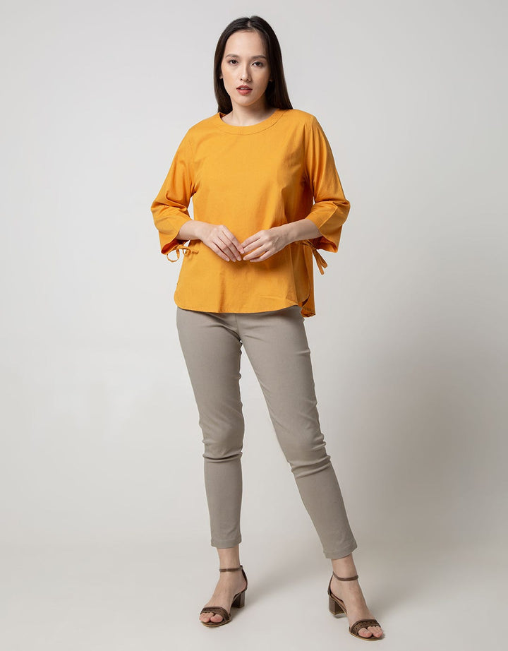 St. Yves Blouse Top Round Collar
