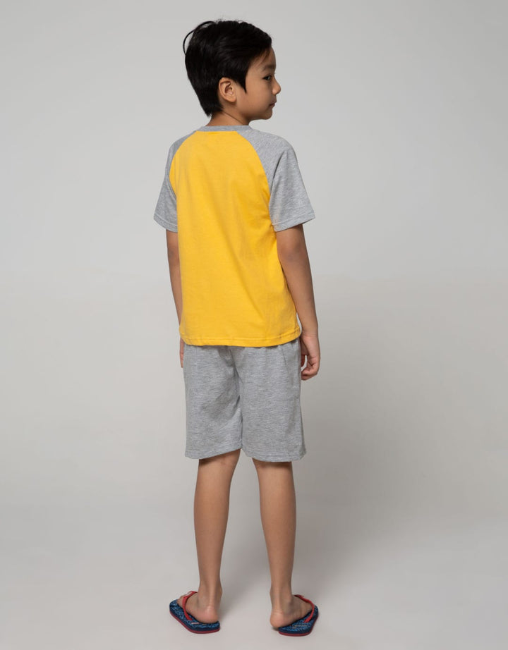 Little M Top-Bottom-Set Raglan Transportation