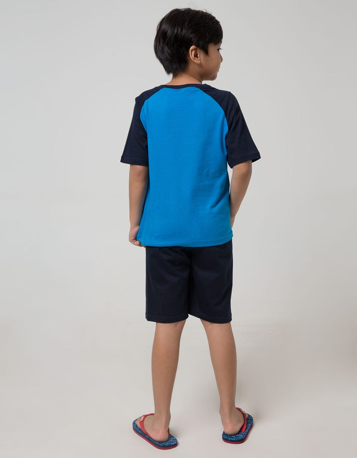 Little M Top-Bottom-Set Raglan Transportation