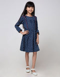 Cardinal Kids Girl Motif Print Casual Dress