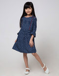 Cardinal Kids Girl Motif Print Casual Dress