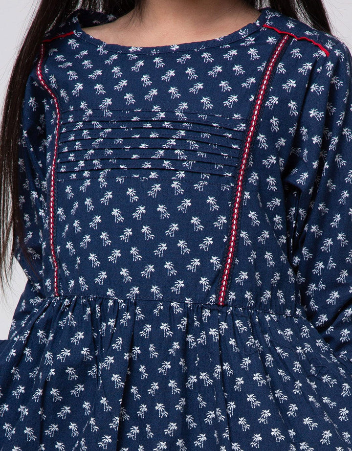 Cardinal Kids Girl Motif Print Casual Dress
