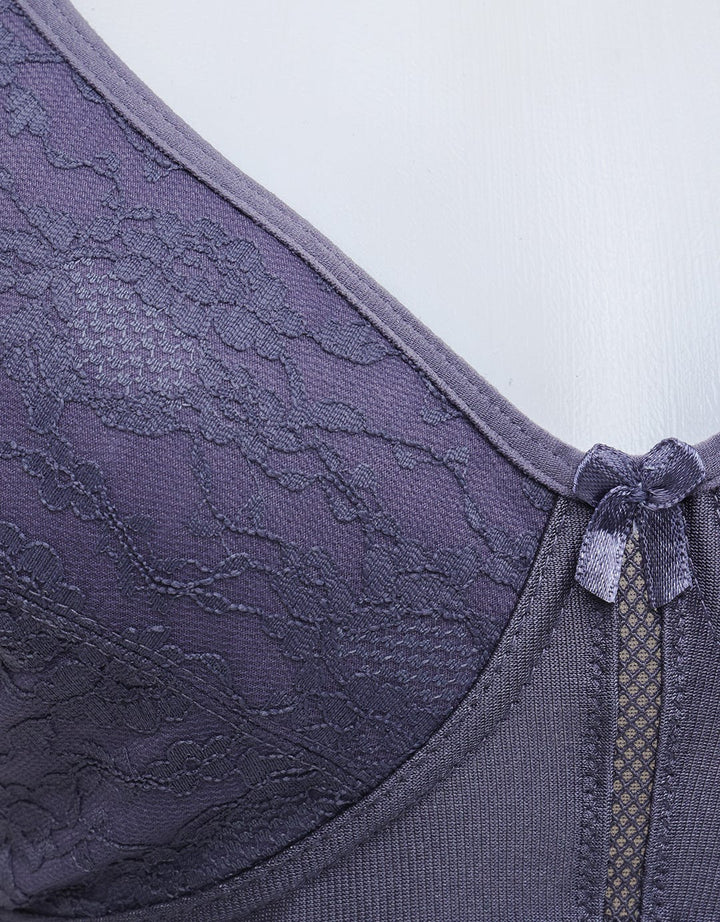 Tulip Sexy Lace Non Wire Women's Floral Bra