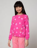 Aero Sweatshirt Fullprint Heart With Sequin