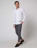 Andrew Smith Stripe Kemeja Lengan Pendek Pria