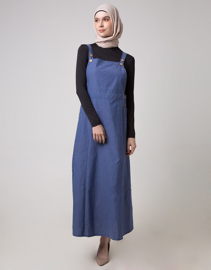 Come Overall Dress With Buttons