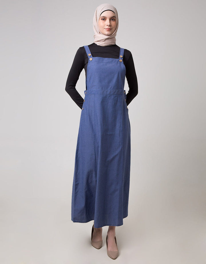 Come Overall Dress With Buttons