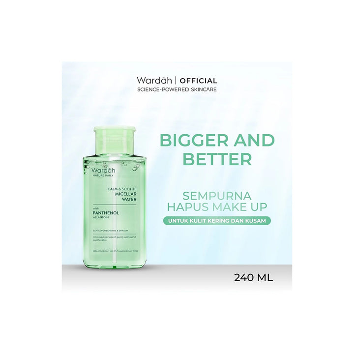 Wardah Nature Daily Calm & Soothe Micellar Water 240 ml