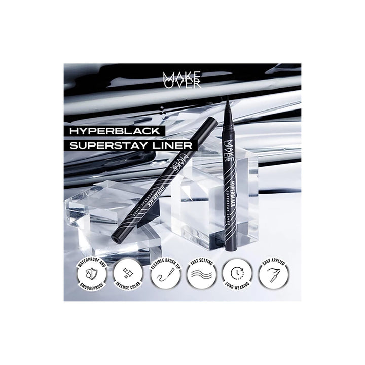 Make Over Powerstay Precision Liquid Liner Jet Black 2.7 g
