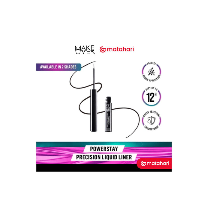 Make Over Powerstay Precision Liquid Liner Jet Black 2.7 g