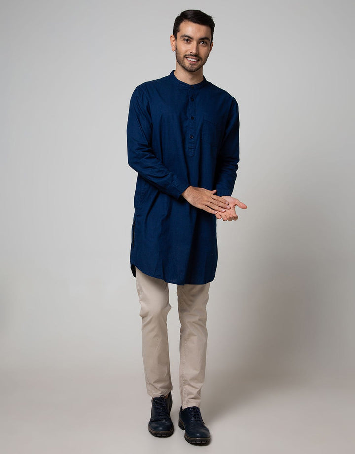 d&f Kemeja Koko Pakistan Long Dobby Slub