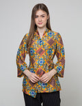 Arjuna Weda Blouse Batik Kembang Almond