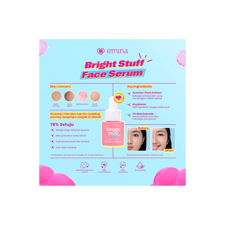 Emina Bright Stuff Face Serum 30 ml