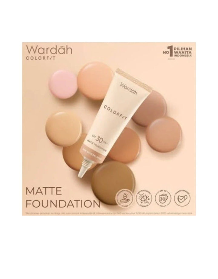 Wardah Colorfit Matte Foundation 25 ml