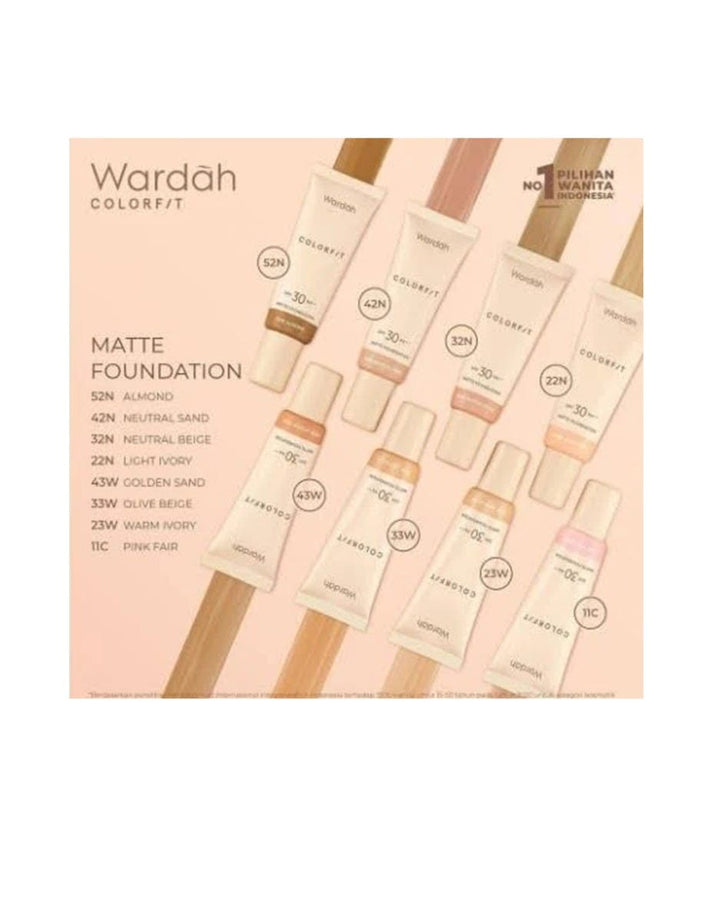 Wardah Colorfit Matte Foundation 25 ml