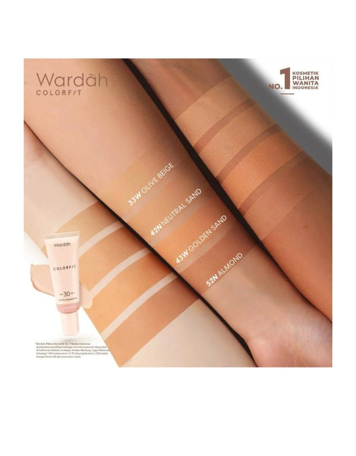 Wardah Colorfit Matte Foundation 25 ml