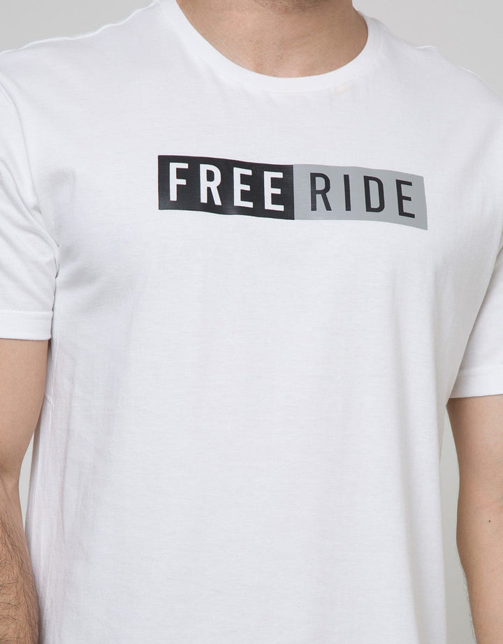 Freeride Tshirt Pria Wording Free Ride
