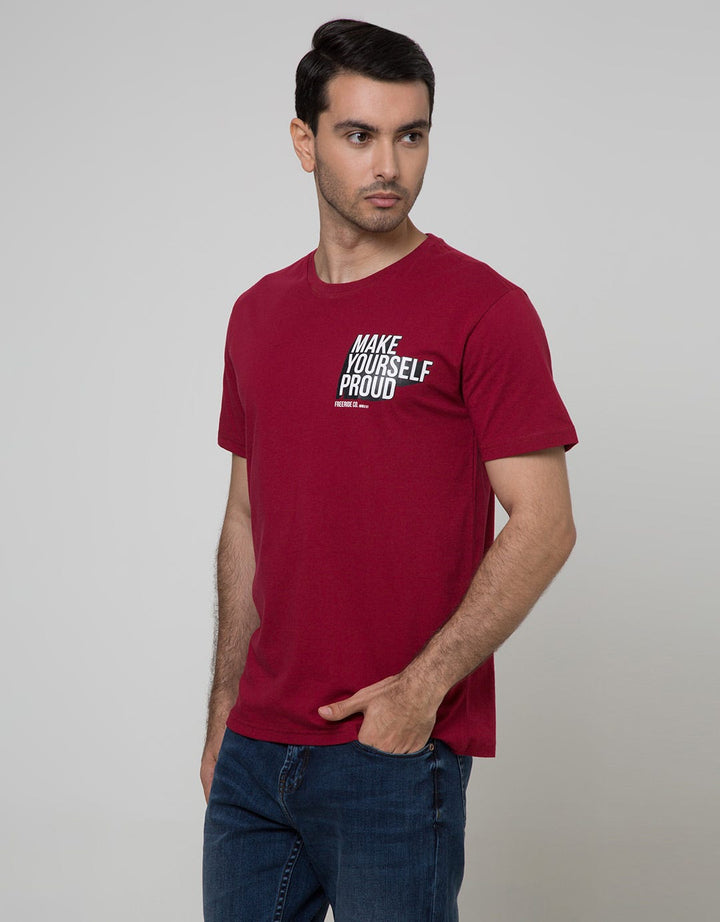Freeride Men's Tshirt Wording Make Yourself Proud