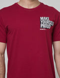 Freeride Men's Tshirt Wording Make Yourself Proud