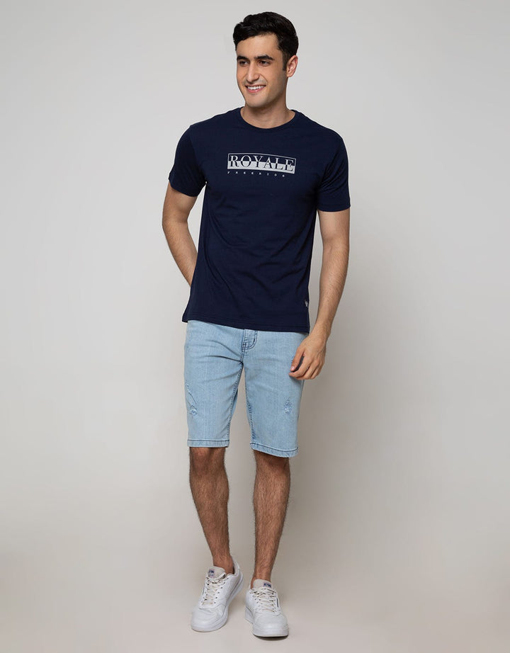 Freeride T-Shirt Pria Print Royale