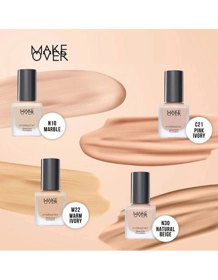 MAKE OVER Hydrastay Glow Fluid Foundation W42 Warm Sand 35 ml
