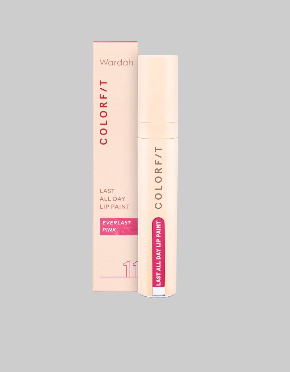 Wardah Colorfit Last All Day Lip Paint 11 Everlast Pink 4.2 g