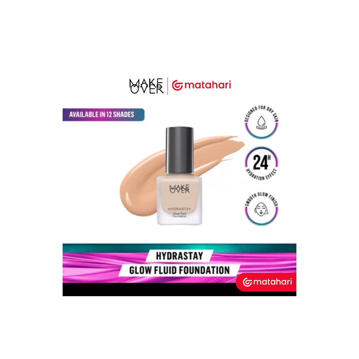 MAKE OVER Hydrastay Glow Fluid Foundation C21 Pink Ivory 35 ml