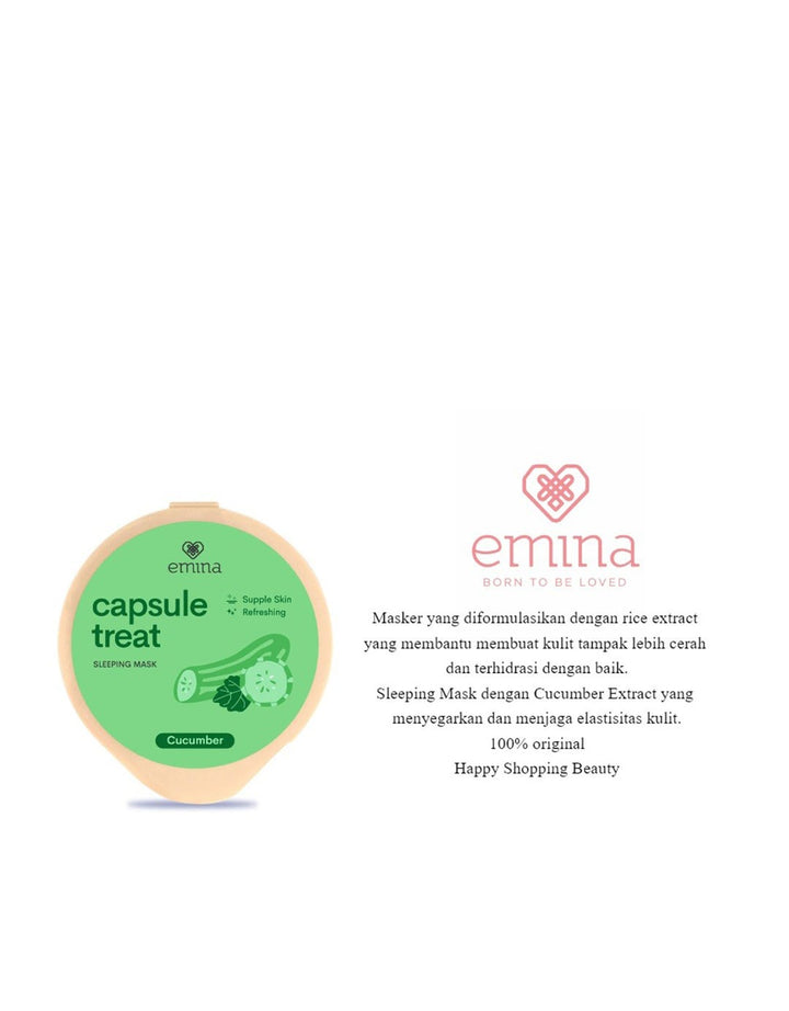 Emina Capsule Treat Sleeping Mask Cucumber 10 ml
