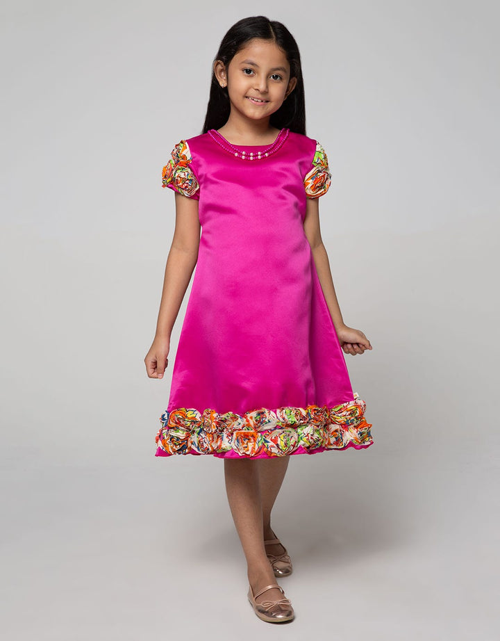 Princessa Flami Dress Anak Satin
