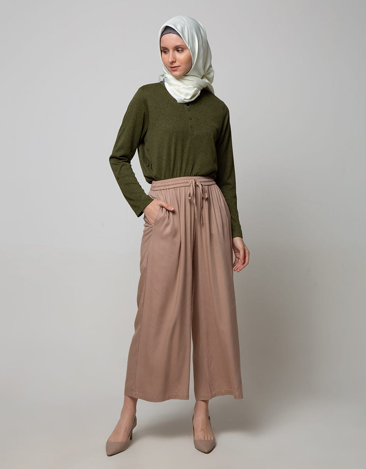 Annisa Long Pants Loose With Elastic Waist And Drawcord