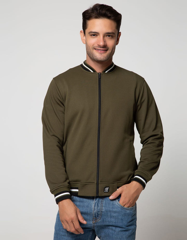 d&f Jacket Cvc Bomber Black And White Stripe