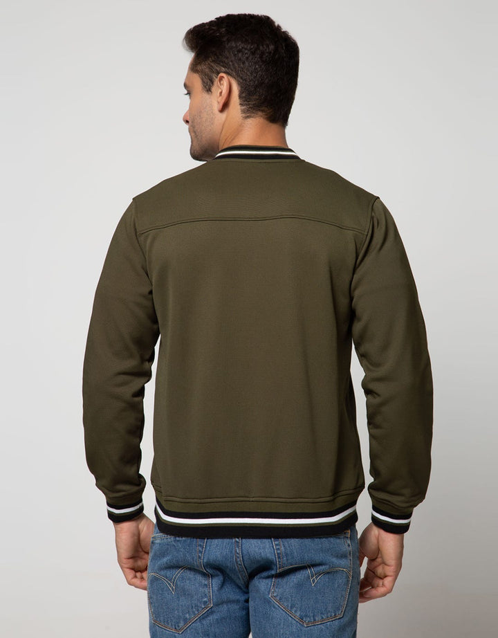 d&f Jacket Cvc Bomber Black And White Stripe